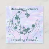 Carré Carte de visite holographique lunaire (Devant)