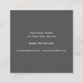 Carré Carte de visite immobilier (Dos)