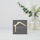 Carré Carte de visite immobilier (Debout devant)