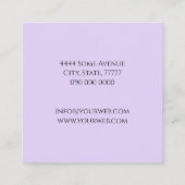 Carré Carte de visite immobilier professionnel (Dos)