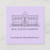 Carré Carte de visite immobilier professionnel (Devant)