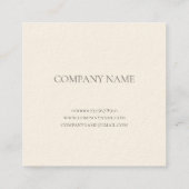 CARRÉ CARTE DE VISITE LOTUS BLANC (Dos)