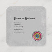 Carré Carte de visite Lotus Mandala (Dos)