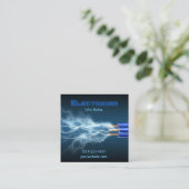 Carré Carte de visite manuel de tension électrique (Debout devant)