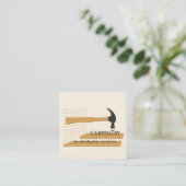 Carré Carte de visite menuisier menuisier (Debout devant)