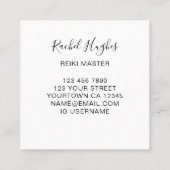 Carré Carte de visite minimal Reiki Master (Dos)