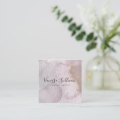 Carré Carte de visite moderne de maquilleur de lavage (Debout devant)