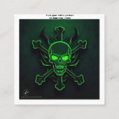 Carré Carte de visite Motif de tatouage (Dos)