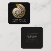 Carré Carte de visite Nautilus Shell (Devant / Derrière)