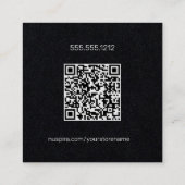 Carré Carte de visite noir NuSpira (Dos)