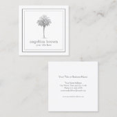 Carré Carte de visite Palm Tree (Devant / Derrière)