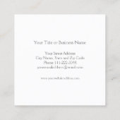 Carré Carte de visite Palm Tree (Dos)