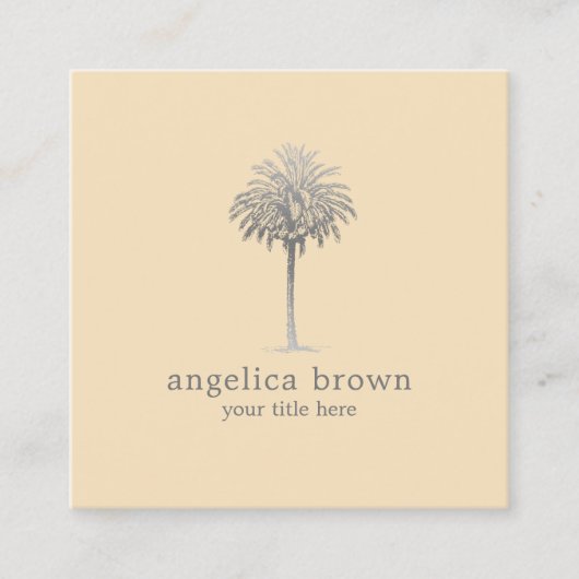 Carré Carte de visite Palm Tree (Devant)