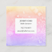 Carré carte de visite  pastel dégradé (Dos)
