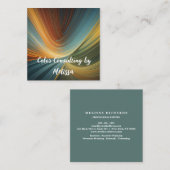 Carré Carte de visite peintre (Devant / Derrière)