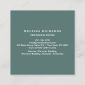 Carré Carte de visite peintre (Dos)