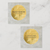 Carré Carte de visite personnalisable d'aluminium de (Devant / Derrière)