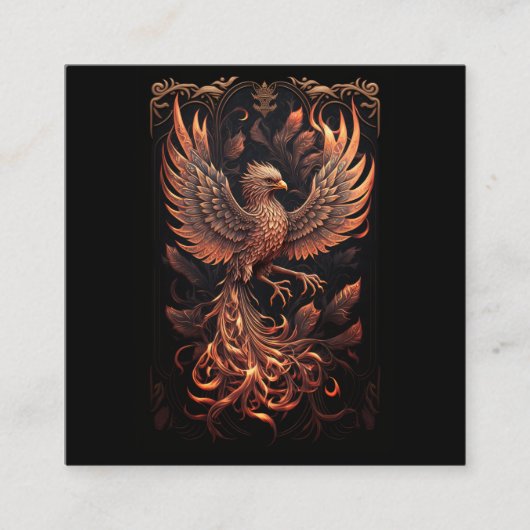 Carré carte de visite phoenix (Devant)