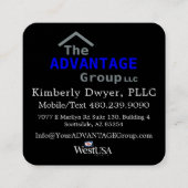 Carré CARTE DE VISITE photo Premium 2,5 X 2,5 (Dos)