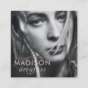 Carré Carte de visite photo professionnel minimaliste mo