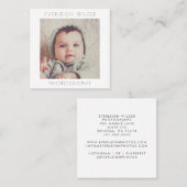 Carré Carte de visite photographe (Devant / Derrière)