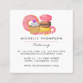 Carré Carte de visite pour la restauration alimentaire (Dos)