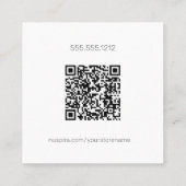 Carré Carte de visite pourpre NuSpira (Dos)