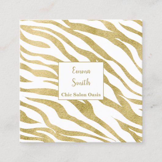 Carré Carte de visite professionnel de beauté de luxe (Devant)