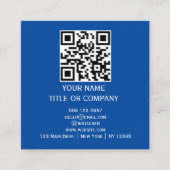 Carré Carte de visite professionnelle carrée avec QR cod (Devant)