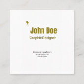 Carré Carte de visite professionnelle - Graphiste (Dos)