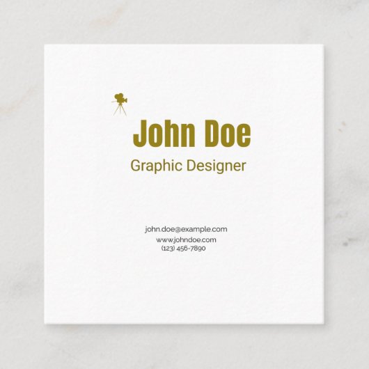 Carré Carte de visite professionnelle - Graphiste (Devant)