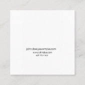 Carré Carte de visite professionnelle pour graphistes co (Dos)