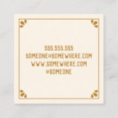 Carré Carte de visite psychique (Dos)