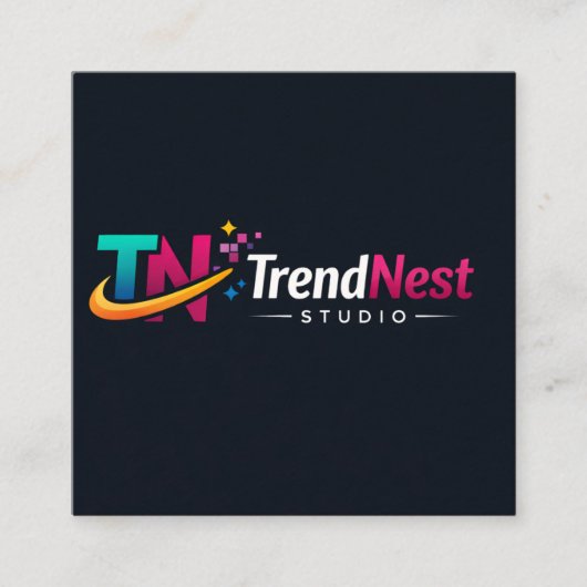 Carré Carte de visite QR code (Devant)