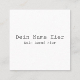 Carré Carte de visite quadratique