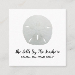 Carré Carte de visite Sand Dollar Square