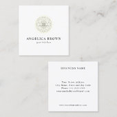 Carré Carte de visite Shri Yantra (Devant / Derrière)