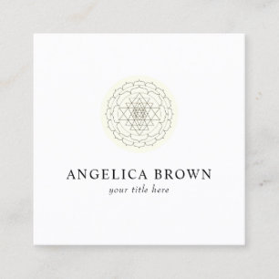 Carré Carte de visite Shri Yantra