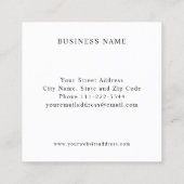 Carré Carte de visite Shri Yantra (Dos)