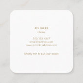 Carré Carte de visite simple Seahorse (Dos)