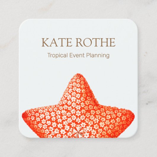 Carré Carte de visite Starfish (Devant)