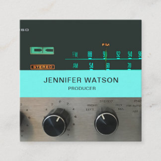 Carré carte de visite stéréo Vintage