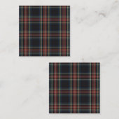 Carré Carte de visite Tartan (Devant / Derrière)