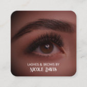 Carré Carte de visite technique Brosses & Lashes (Devant)
