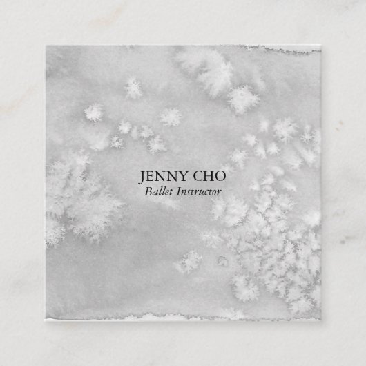 Carré carte de visite texturé minimaliste (Devant)