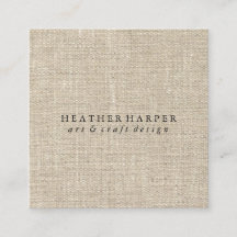 Carte de visite - toile