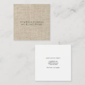 Carré Carte de visite - toile (Devant / Derrière)