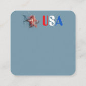 Carré Carte de visite USA (Dos)