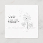 Carré Carte de visite Whimsical de garde d'enfants (Dos)