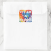 Carré C'est tout ou rien Sticker (Sac)